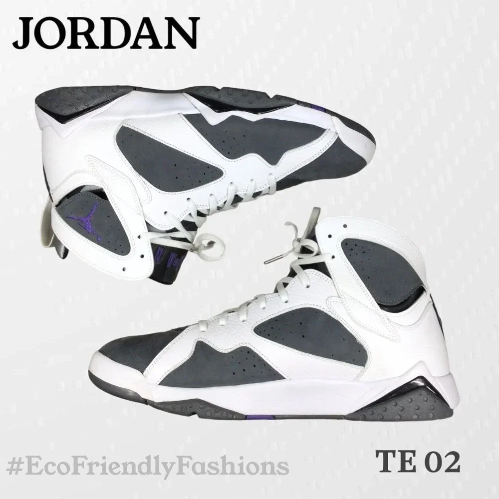 Nike Air Jordan 7 Retro Flint Men's White & Gray Sneaker Size 14 CU9307-100 - Picture 3 of 7